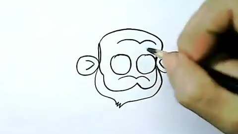 Drawing Cartoon Monkey