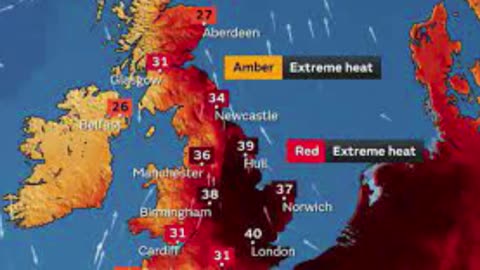 UK temperatures predicted to surpass 40 C damaging airport runways and train tracks