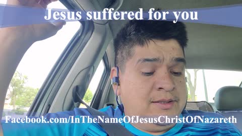 Jesus suffered for you