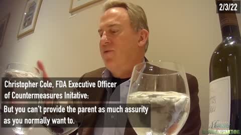 Undercover interview with FDA Executive, Christopher Cole