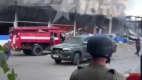 💔 Consequences of the Russian strike on a supermarket in Kostyantynivka, at