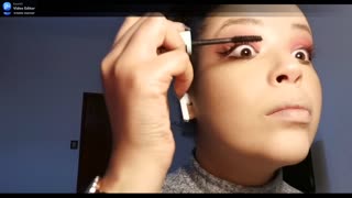 Makeup tutorial smokey orange and red eye