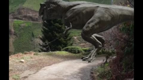 Tyrannosaurus Rex Dinasour Country Road