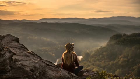 #short Meditation, Unwind to A Perfect Holiday Natural Mountain Stress-free Ambient Audio Sound ⛱🎶