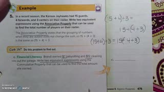 Gr 6 - Ch 6 - Lesson 5 - Algebra: Properties