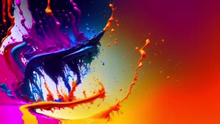 HD Abstract Liquid Copyright Free Video Background (No Sound) - Multi-color Design Screensaver