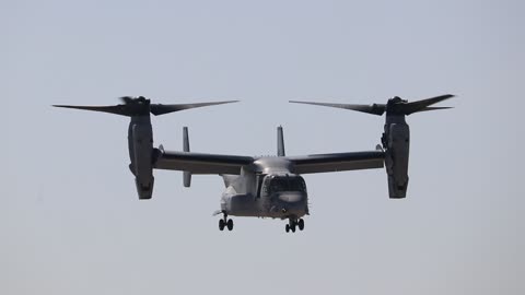 V-22 Osprey performing performing its capabilities at MCAS