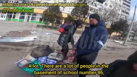 Mariupol residents speak on how the Ukrainians were shelling civilians
