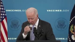 Biden Has Coughing Fit During Speech "I Swallowed Wrong"