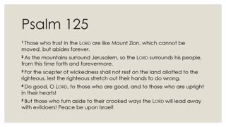 Psalm 125 Devotion
