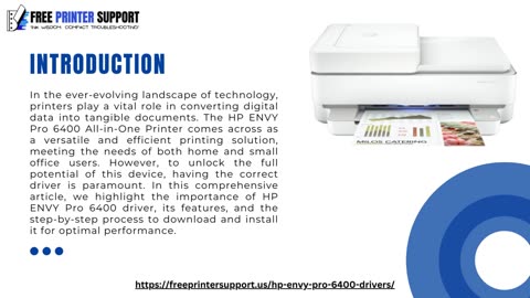 HP ENVY Pro 6400 All-in-One Printer Driver Download