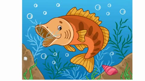 How to draw a beautiful fish, #Drawing, #Painting, #YouTubeKids