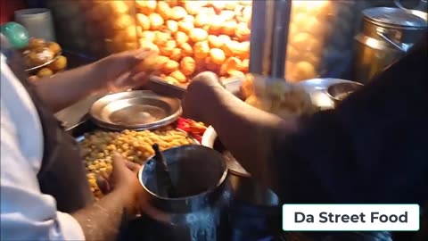 Old Man Selling Pani Puri at Street food