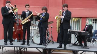 Jazz students performing at LVA in Las Vegas.