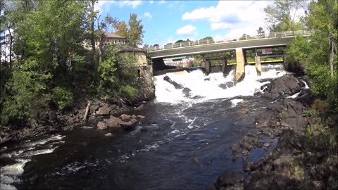 Pretty little Waterfall in the heart of Bracebridge ON.