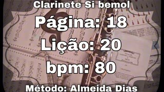 Página: 18 Lição: 20 - Clarinete Si bemol [80 bpm]