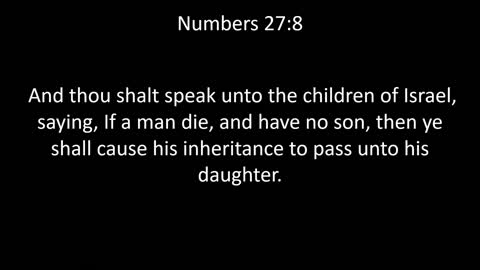 KJV Bible Numbers Chapter 27