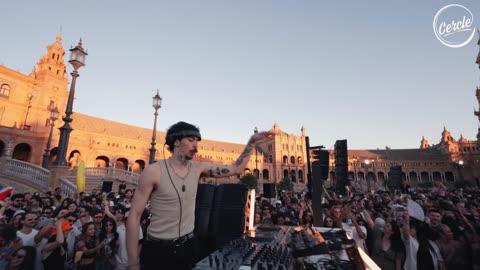 Mochakk at Plaza de España, in Sevilla, Spain for Cercle & Volcan X.A.