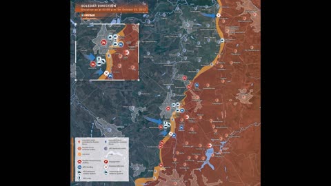 The situation in the Soledar direction as of 14.00 October 23, 2022 - @Rybar