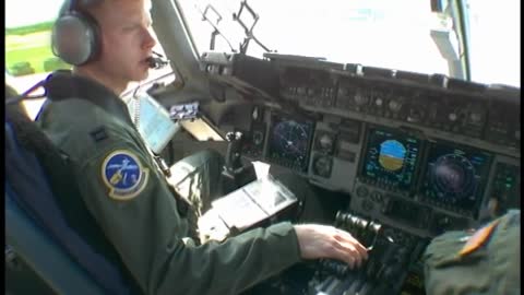 KC-135 Strototanker Conducts Refueling