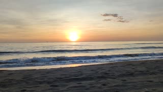 Philippines Beautiful Sunset with calming sound of waves