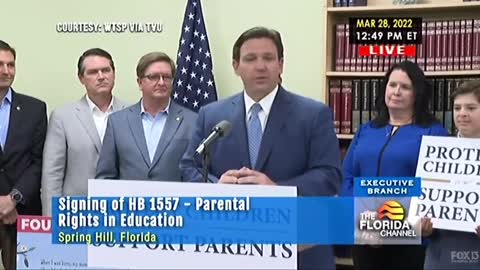 Gov. DeSantis: "I don't care what corporate media outlets say, I don't care what Hollywood says, I don't care what big corporations say. Here I stand. I'm not backing down"