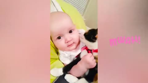 Baby VS Cat funny video_ part-10_(720HD).mp4