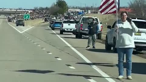 Patriots travelling across America for 11 days now en route to Washington DC