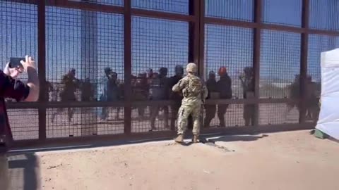 INVASION: Shocking scene at El Paso border checkpoint caught on video