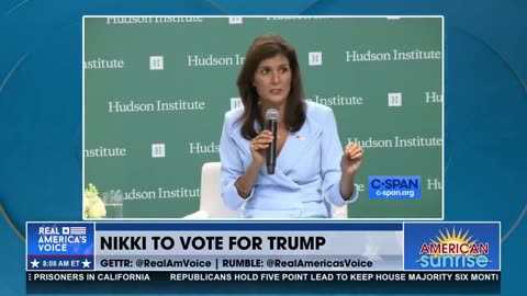 NIKKI HALEY TO BACK PRESIDENT TRUMP