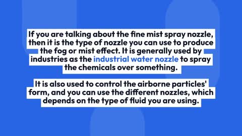 What Are The Different Types Of Spray Nozzles That You Can Find