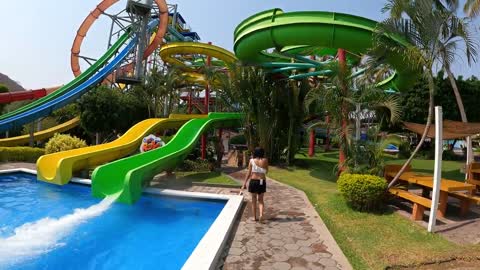 Fast Body Water Slide at El Rollo Parque Acuático