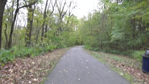 fall bike ride on the rails to trails