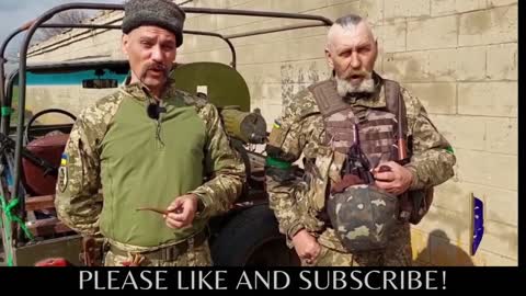 Two Guys Chanting And Doing Hand Signals In The Ukraine-Russia War