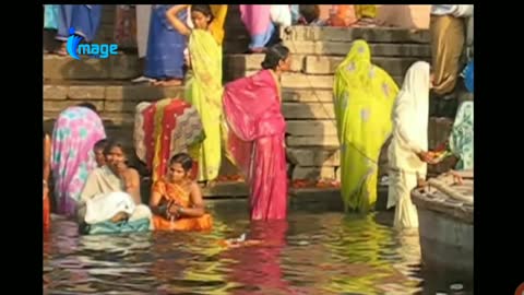 Holy Bath at Varanasi Ghat India