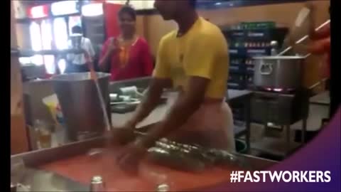 Unbelievable Technique to wash many cups in few second