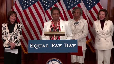 Pelosi holds press event on Equal Pay Day