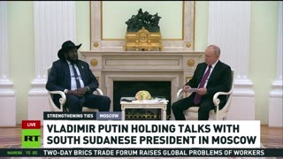 ‘Relations between our countries developing very intensely’ | Putin meets with S.Sudanese president