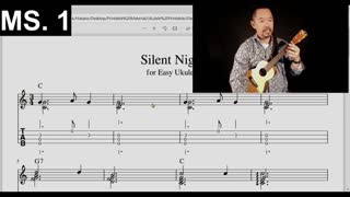 With Free Tab! "Silent Night" Easy Instrumental Ukulele Tutorial