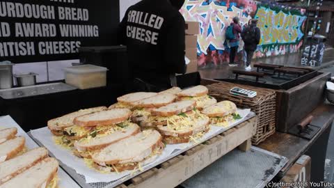 Savoury Big Cheese Toasts. London Street Food