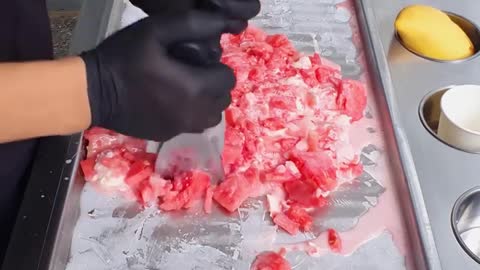 Watermelon Jelly Ice Cream street food