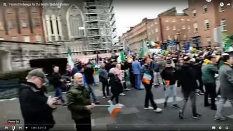 Anti-Uncontrolled Mass Immigration Protest Dublin 5th February 2024 (Gearoid Murphy)
