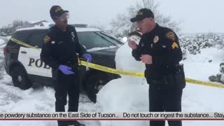 Hilarious video of Tucson Police Department investigating "suspicious white powder"