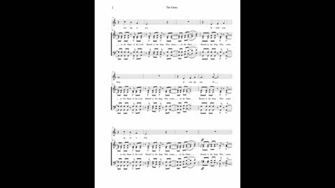 The Entry (Score) (for acapella choir)