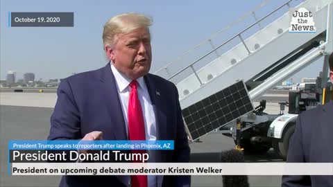 President on upcoming debate moderator Kristen Welker