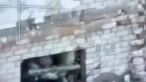 Russian ATGM Misfires into a Wall