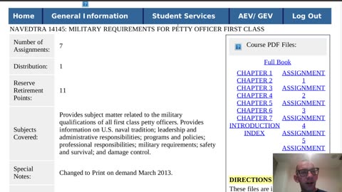 Summary of NAVEDTRA 14145 - Military Requirements for Petty Officer First Class