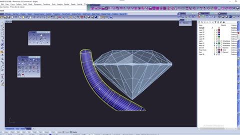 Jewelry Engagement Ring Training By Rhino 3D And Gemvision Matrix - For CAD CAM - Tutorials Part 2