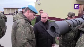 Владимир Путин, President Putin visits military training facility. IZ.RU