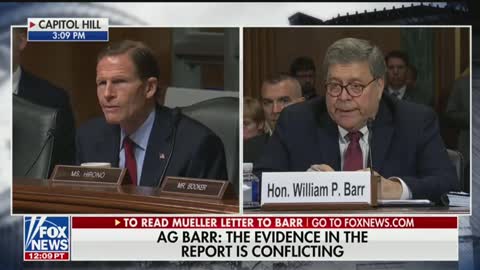 Blumenthal questions AG Barr